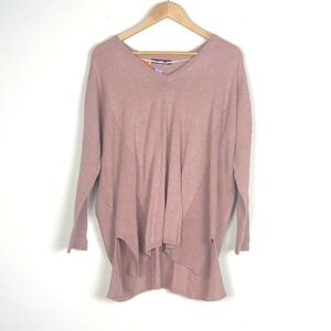 2/$30 NWT Mango MNG Basics V Neck Mauve Knit Top XS